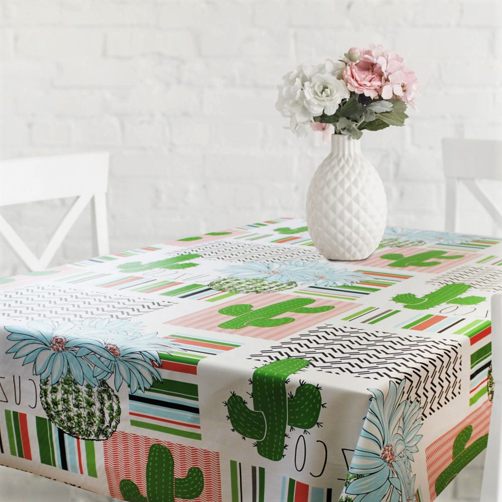 Cuzco - Rund voksdug med elastik - Til bord Ø 60 - Ø 130 cm