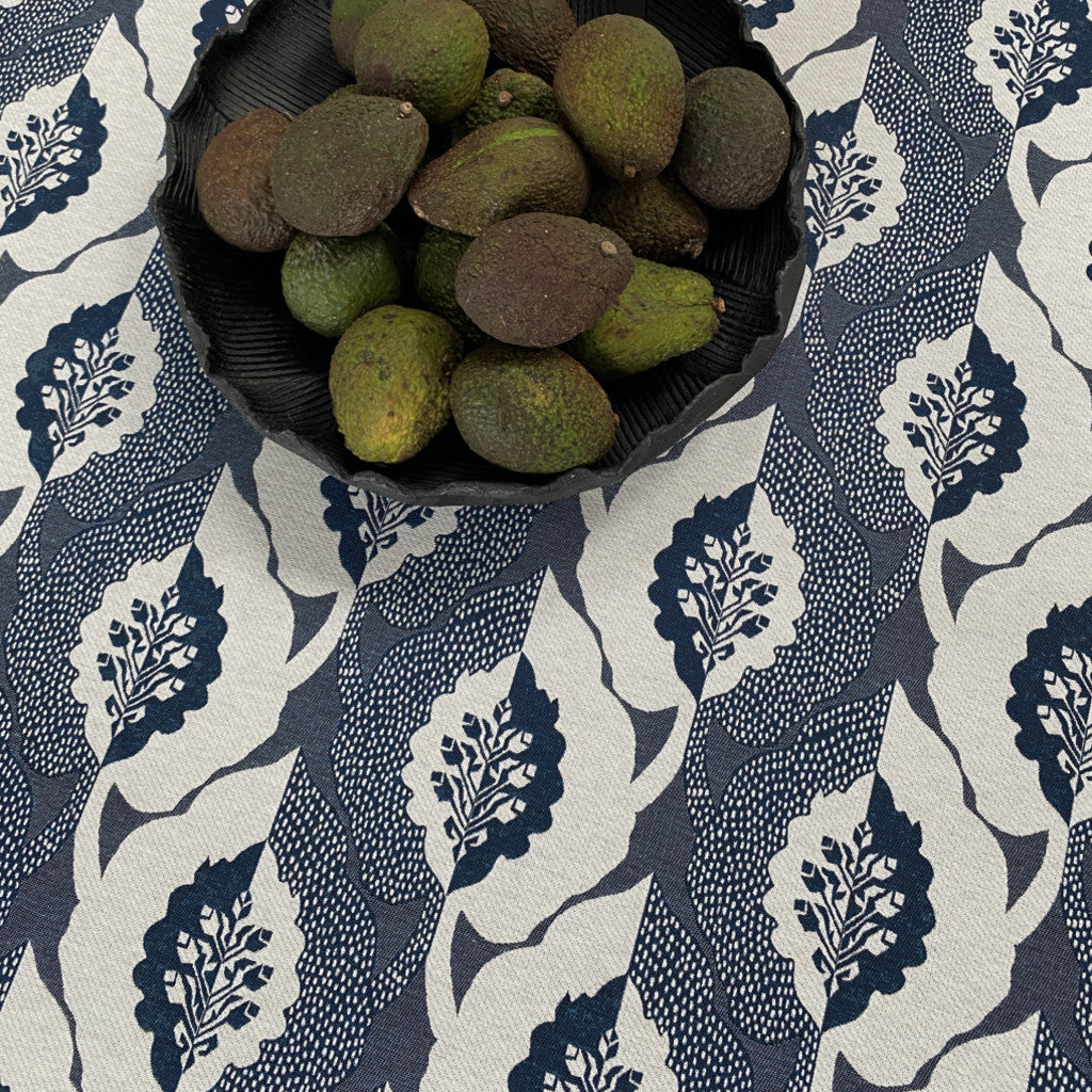 Cypres blå - Akryldug med antiskrid