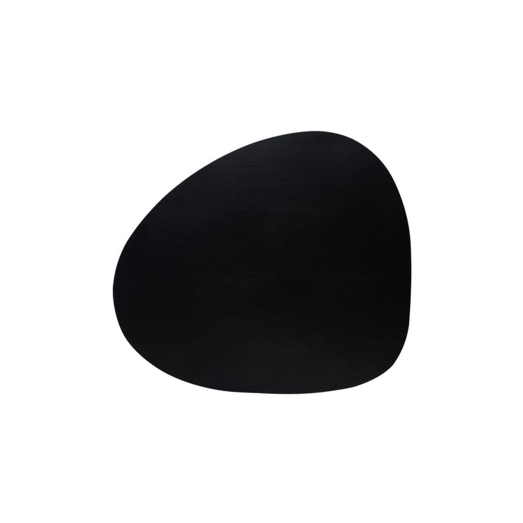 Dækkeserviet i genanvendt læder – Pebble Antracit 46 × 40 cm, model
