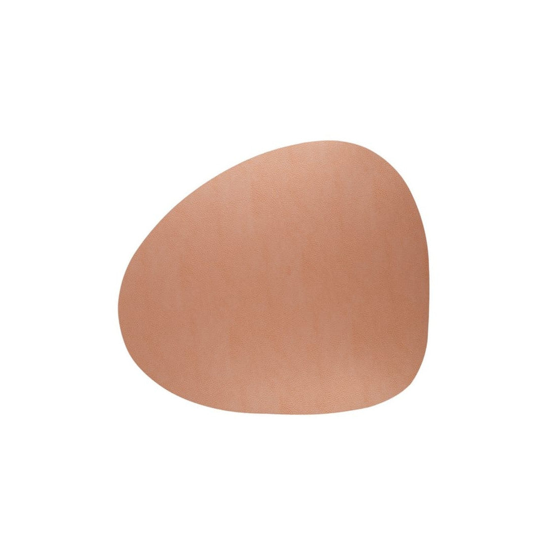 Dækkeserviet i genanvendt læder – Pebble Kobber 46 × 40 cm, model