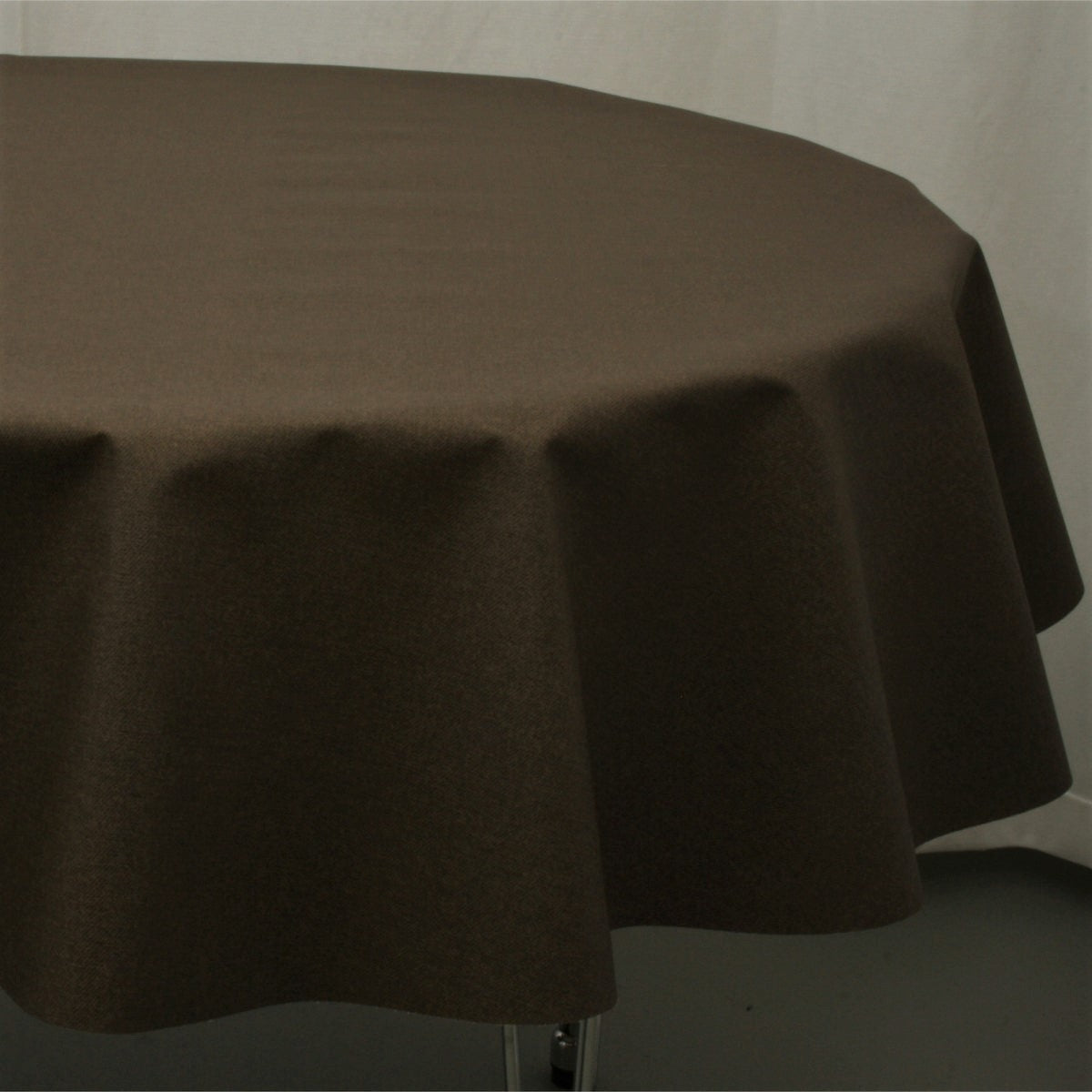 Dali ensfarvet rund akryldug chocolate, Ø 140