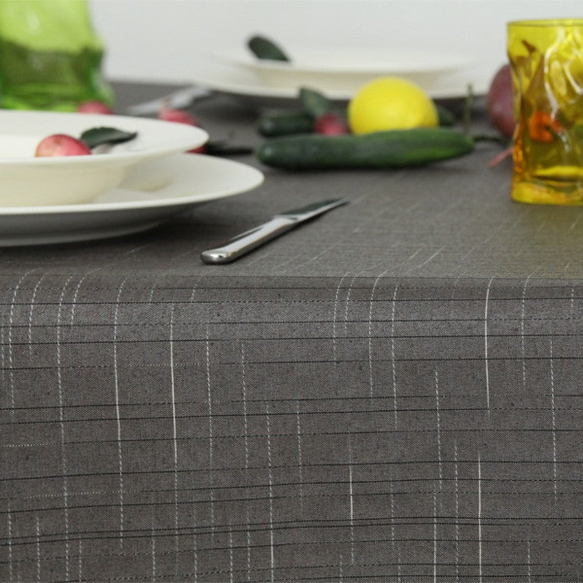 Damero Liso akryldug i grå, 140 cm bred