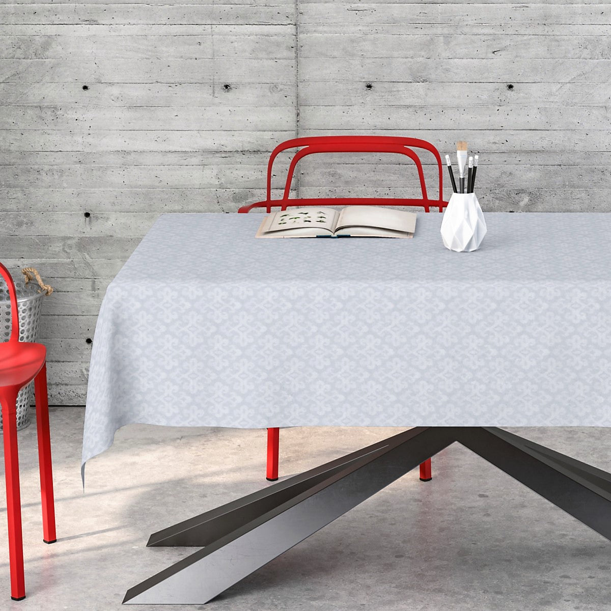 Daumier Blanco, jacquard vævet akryldug, 160 cm bred