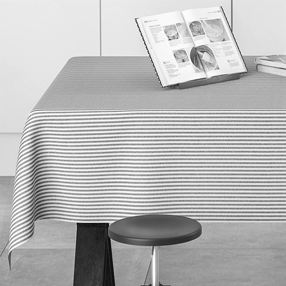 Degas Marino - Vævet retro akryldug med blå striber