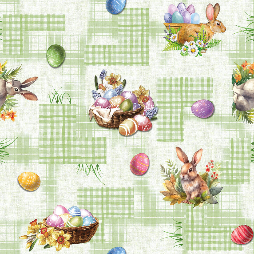 Den Glade Påskehare - Skøn påskevoksdug