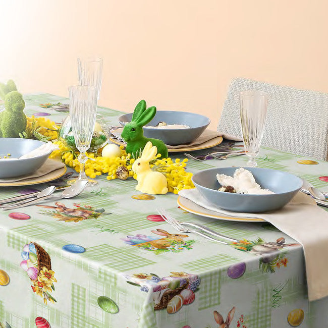 Den Glade Påskehare - Skøn påskevoksdug