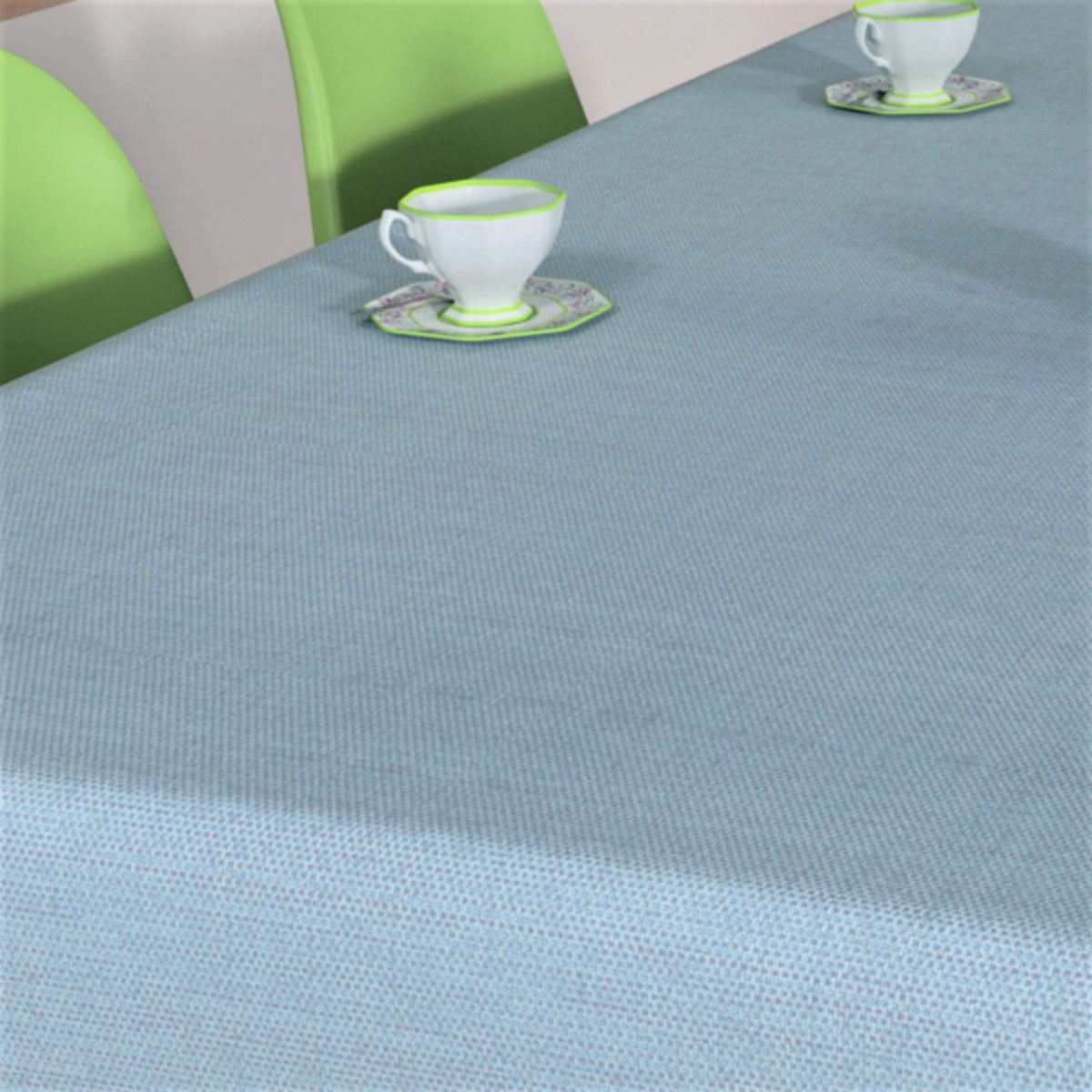 Denim Look lys blå, voksdug med let præget overflade