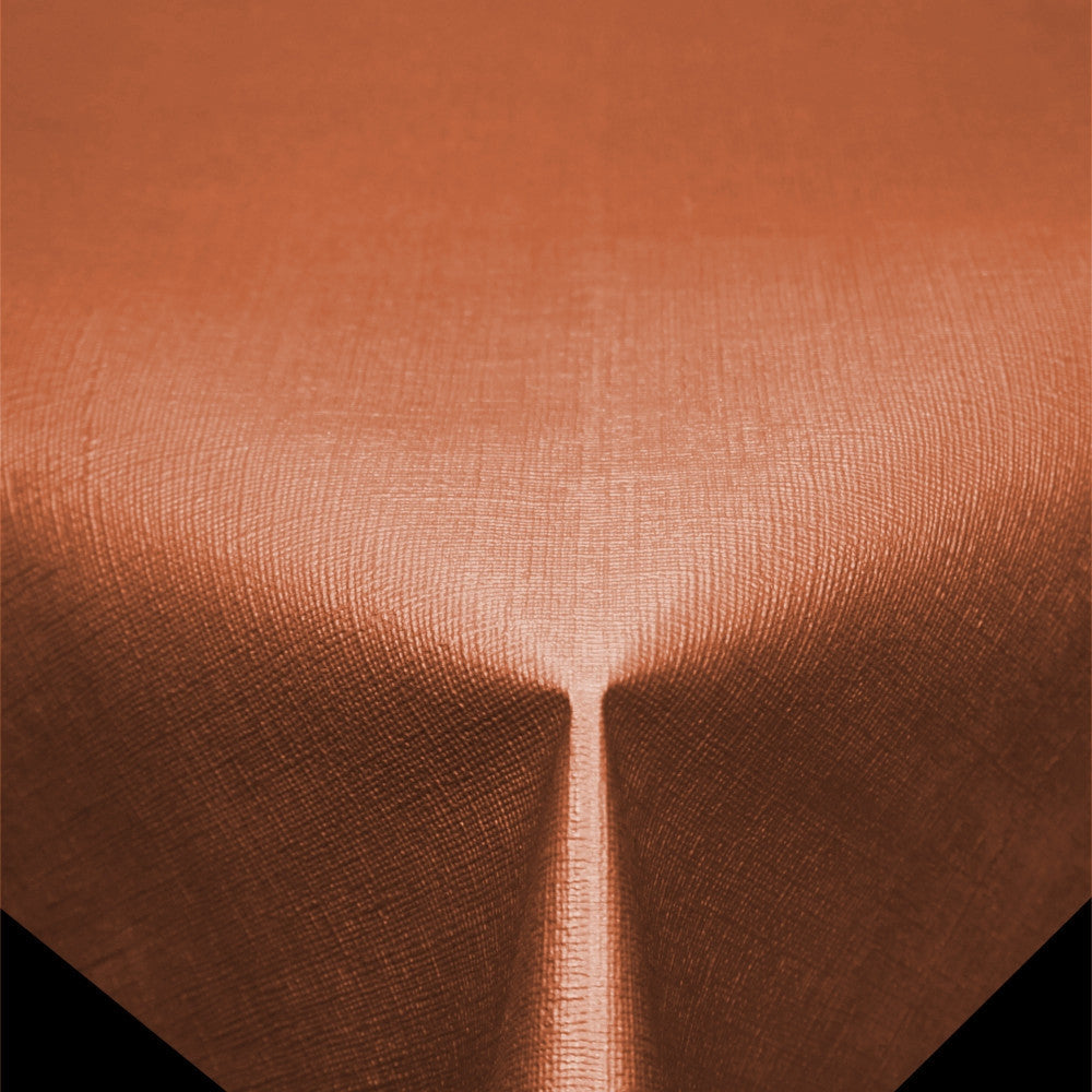 Diamond Hør-Struktur Okker - ensfarvet pvc fri voksdug