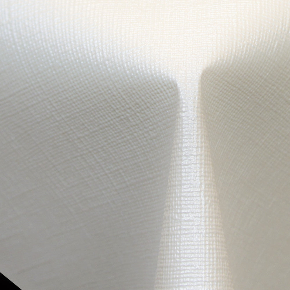 Diamond Linen White - Flot voksdug til festen, med flot præget hørlook