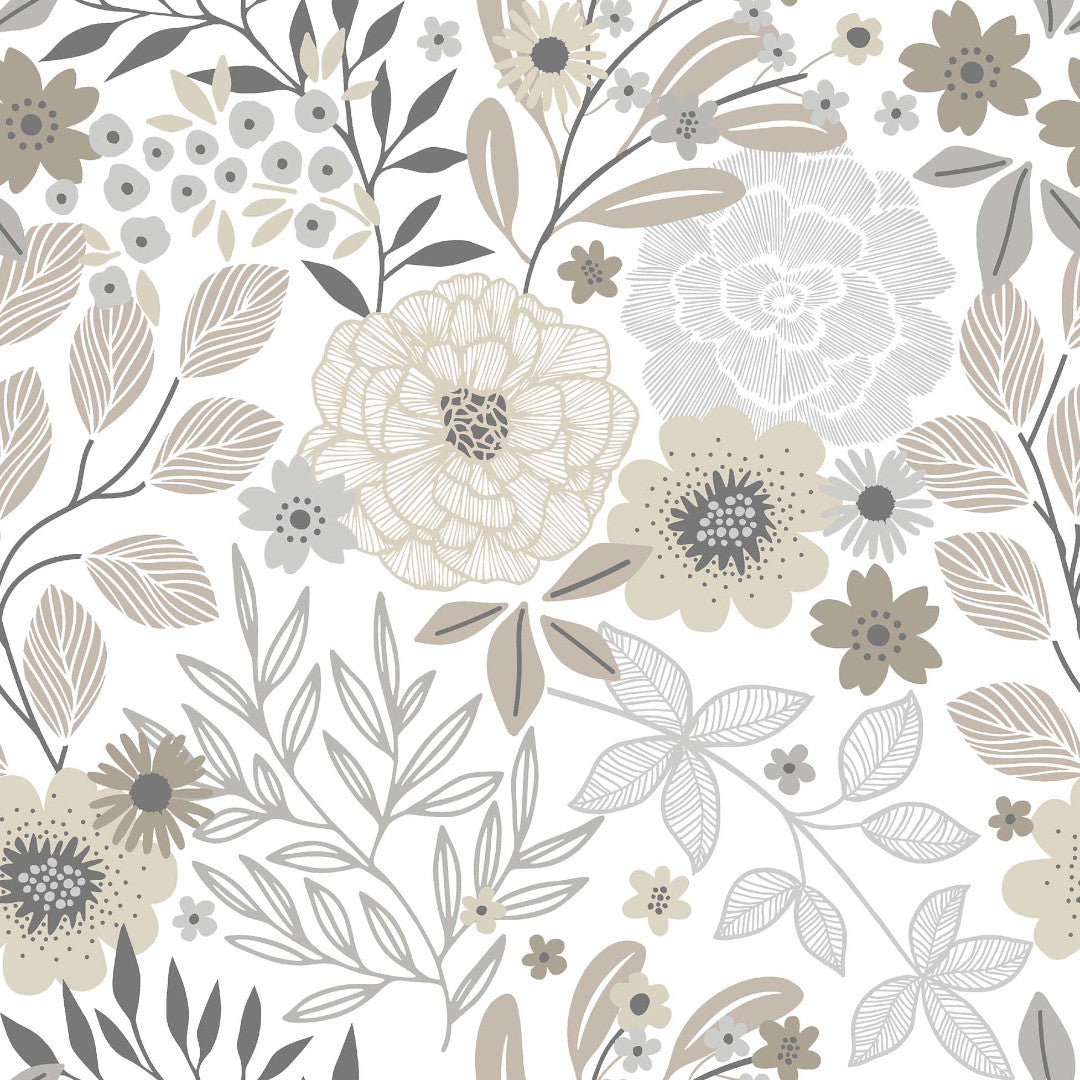 Divine Luxury, Natur - Voksdug med blomster og blade