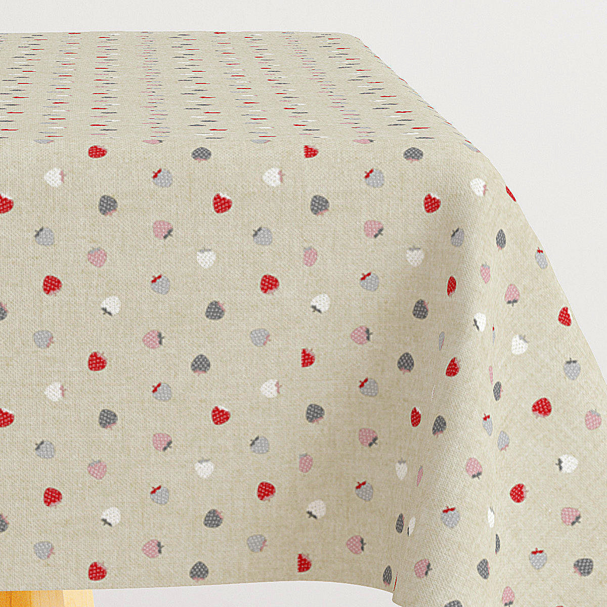 Dix Natur - Akryldug med små søde jordbær