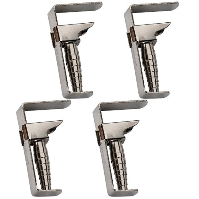 Dugklemmer rustfri, flexsibel op til 4 cm,. Sæt med 4 stk.