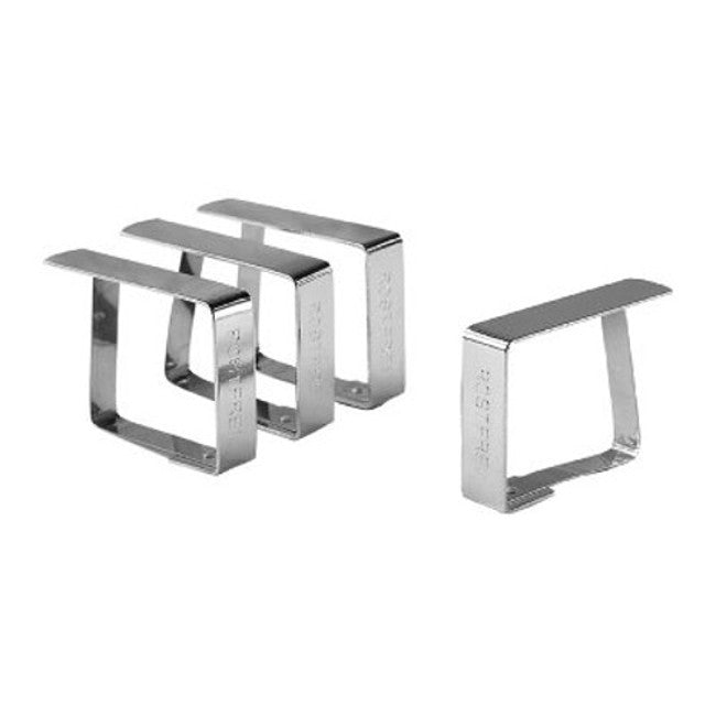 Dugklemmer, metal rustfri - 4 stk.