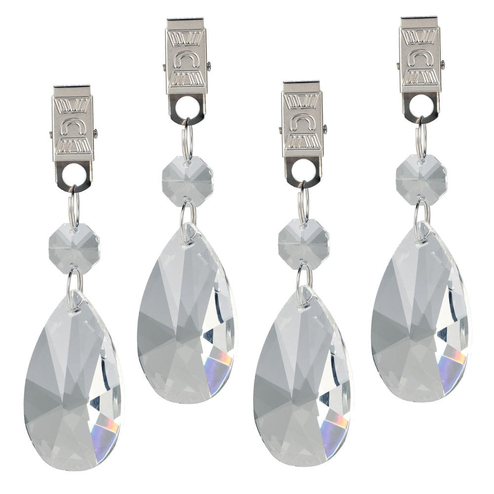 Dugvægte - Sæt med 4 stk. Krystaller