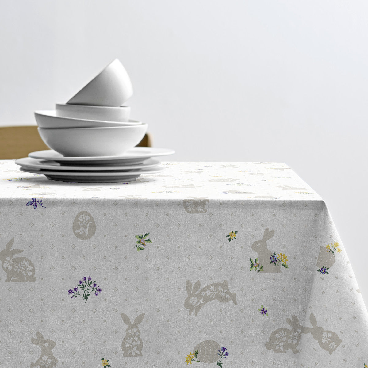 Easter Blossom - Södahl påske-akryldug i 100% bomuld med antiskrid