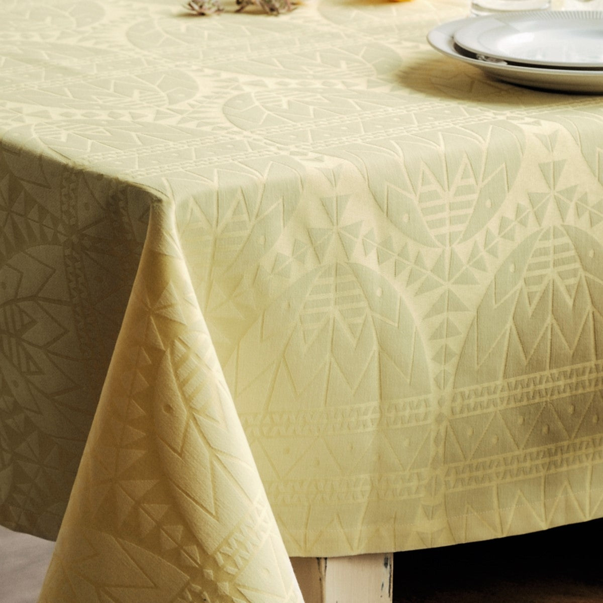 Easter Damaskdug, flot påskedug fra Juna - 150 cm x 370 cm