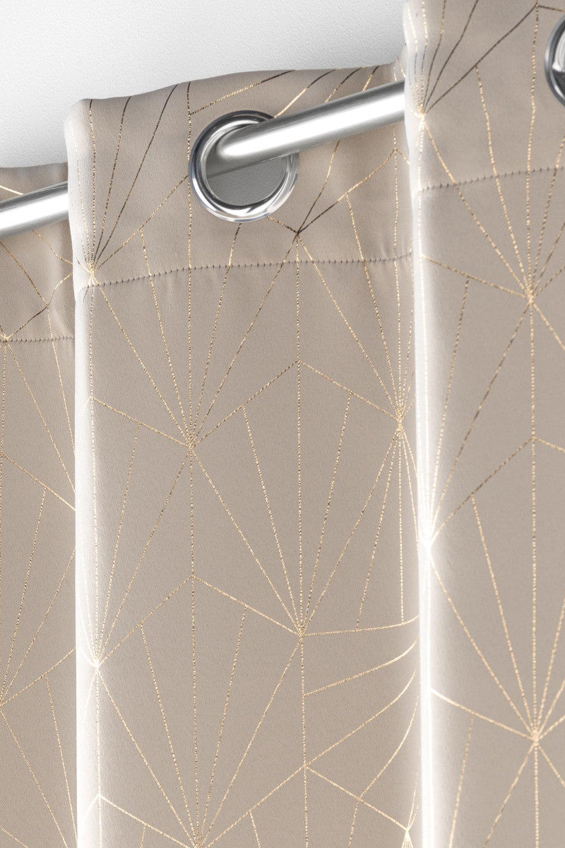 Eclat Taupe – Mørklægningsgardin 140 x 260 cm, nærbillede