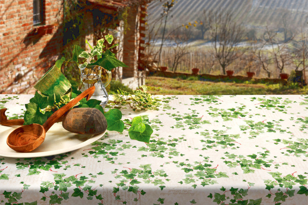 Edera, voksdug med efeu