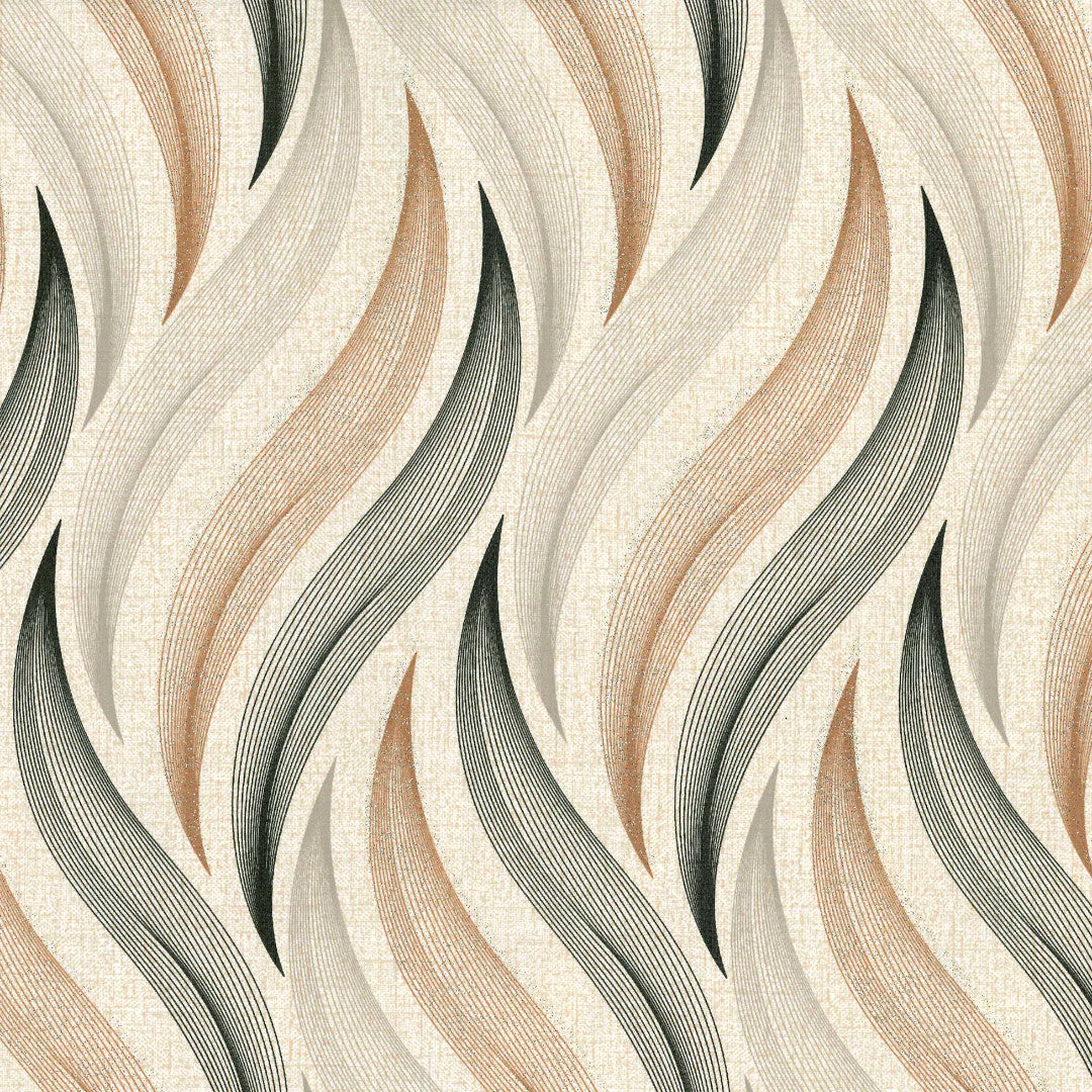 Nærbillede af Elegant Flow voksdug med bølger