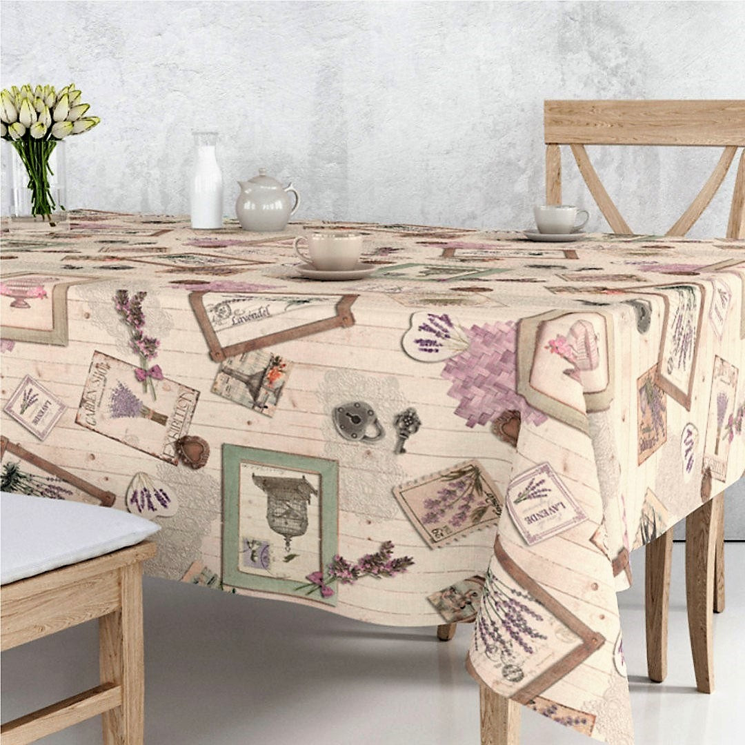 En Duft af Lavendel - Akryldug lavendel og trælook