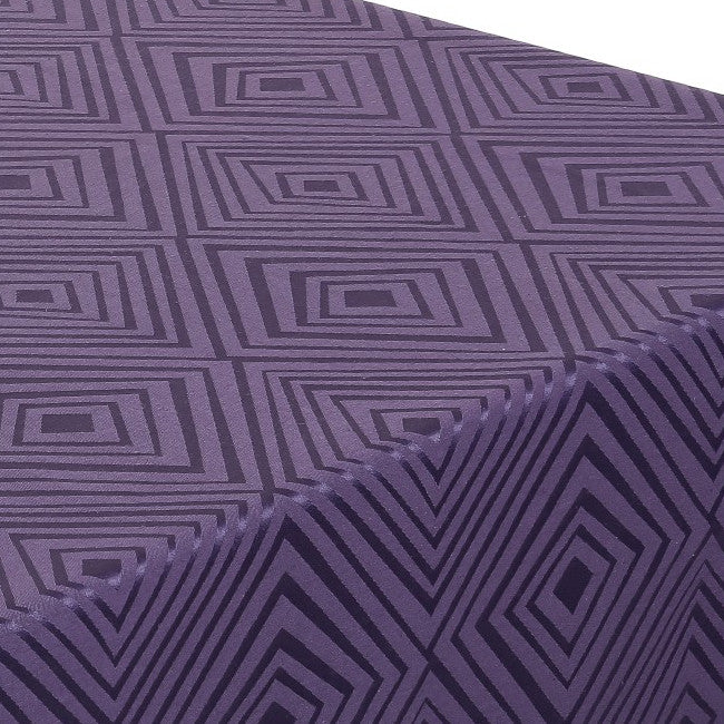 Engholm Diamond Rund Damask dug - lilla Ø 160