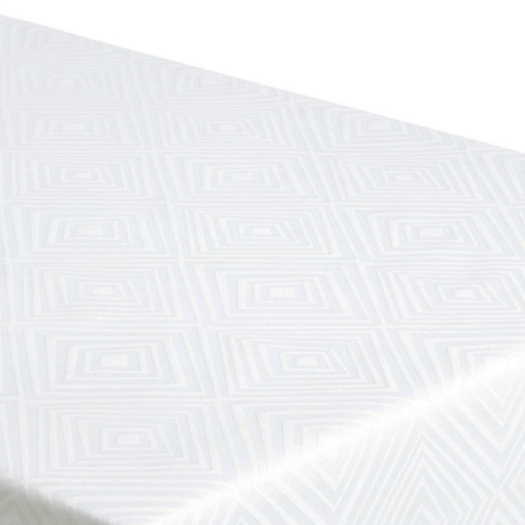 Engholm Diamonds Hvid Damaskdug – 140 x 180 cm