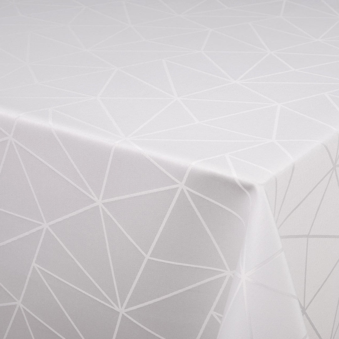 Engholm Tilde Damaskdug, Hvid - 140 x 270 cm