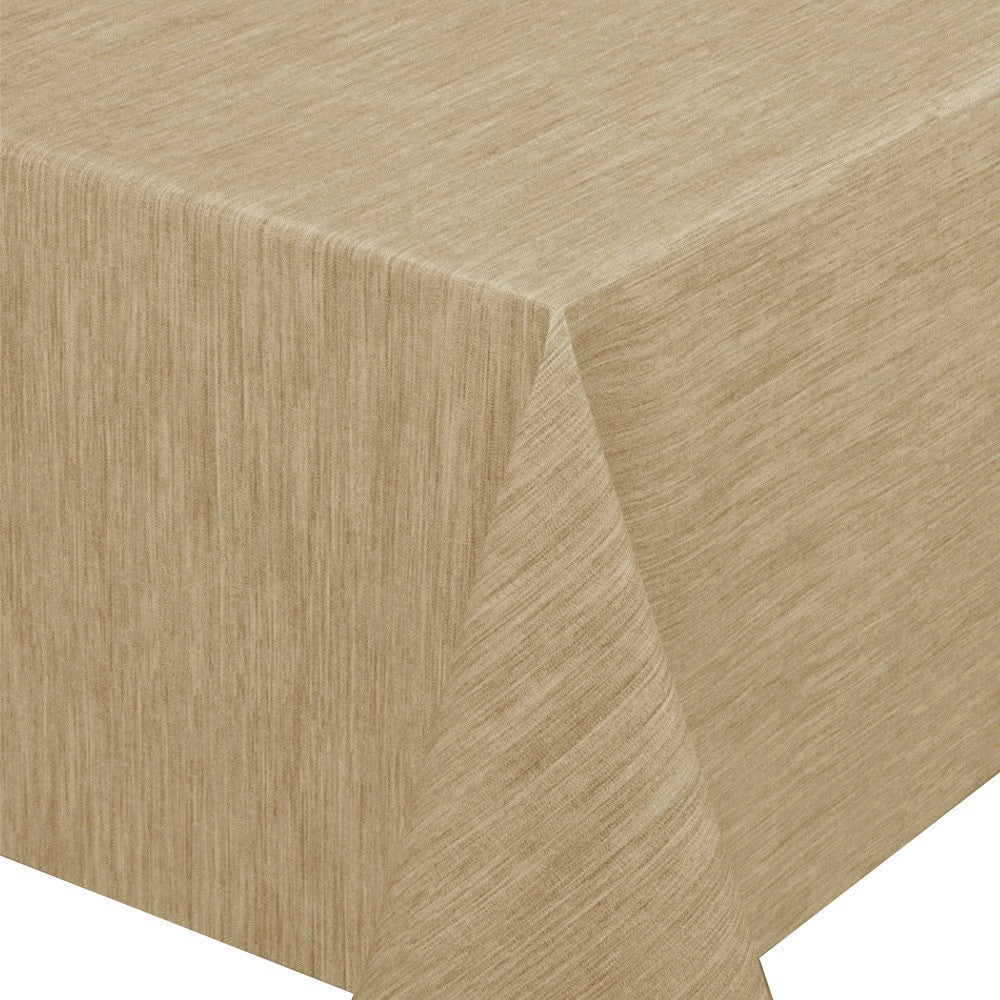 Ensfarvet voksdug med præget struktur, 140 cm bred, Beige