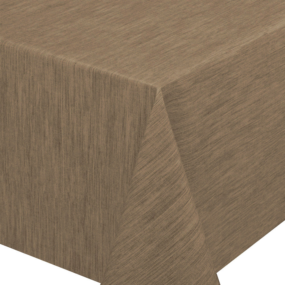 LÆNGDE: 3.0 m - Ensfarvet voksdug med præget struktur, 140 cm bred - Brun