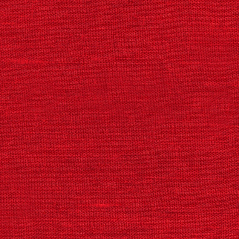 LÆNGDE: 3,98 meter - Ensfarvet hørdug - Ensfarvet dug i 100% hør coated med akryl - Rød 105 cm bred