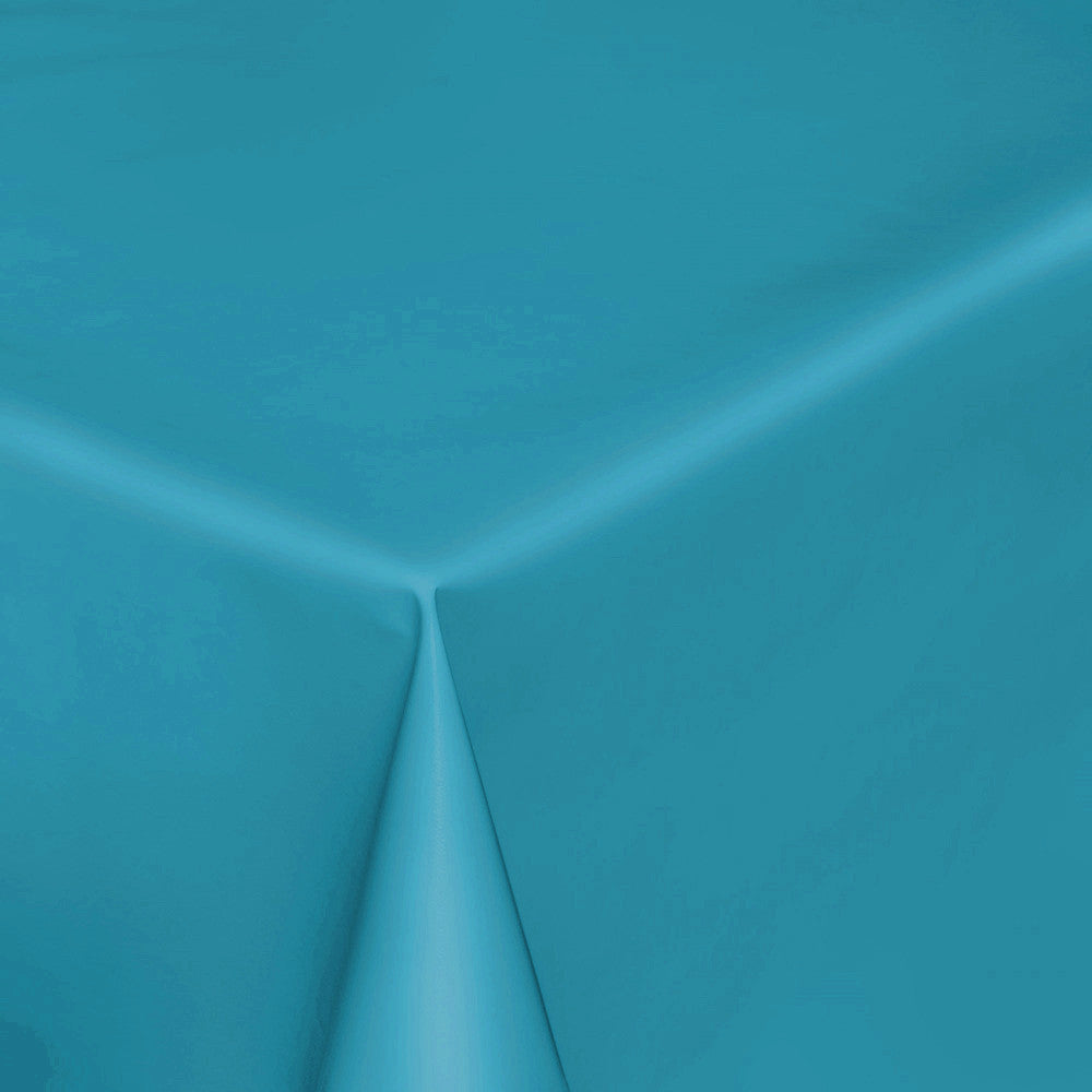 2. sortering Uni Mat - Ensfarvet voksdug med mat overflade - Aqua