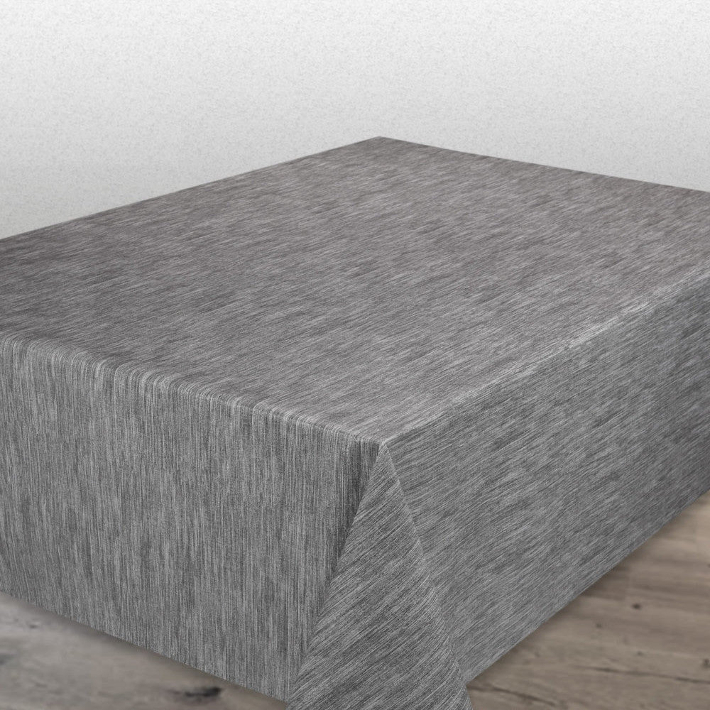 Ensfarvet voksdug med præget struktur, 140 cm bred, Grå