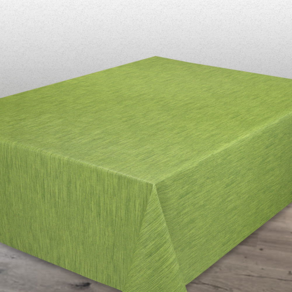 Ensfarvet voksdug med præget struktur, 140 cm bred, Grøn