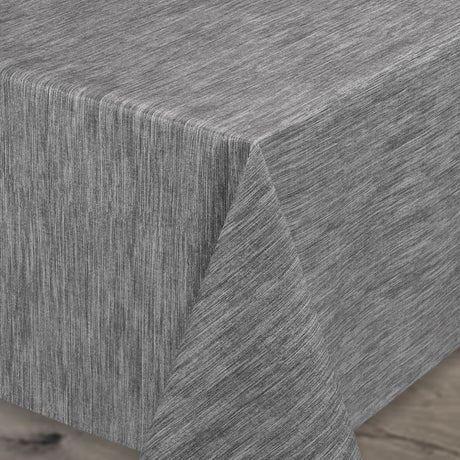 Ensfarvet voksdug med præget struktur, 140 cm bred, Grå
