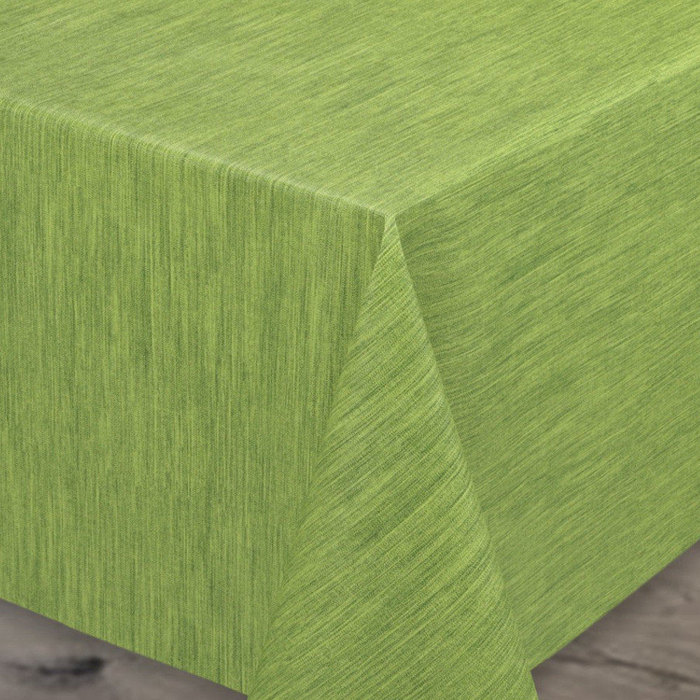 Ensfarvet voksdug med præget struktur, 120 cm bred - Grøn