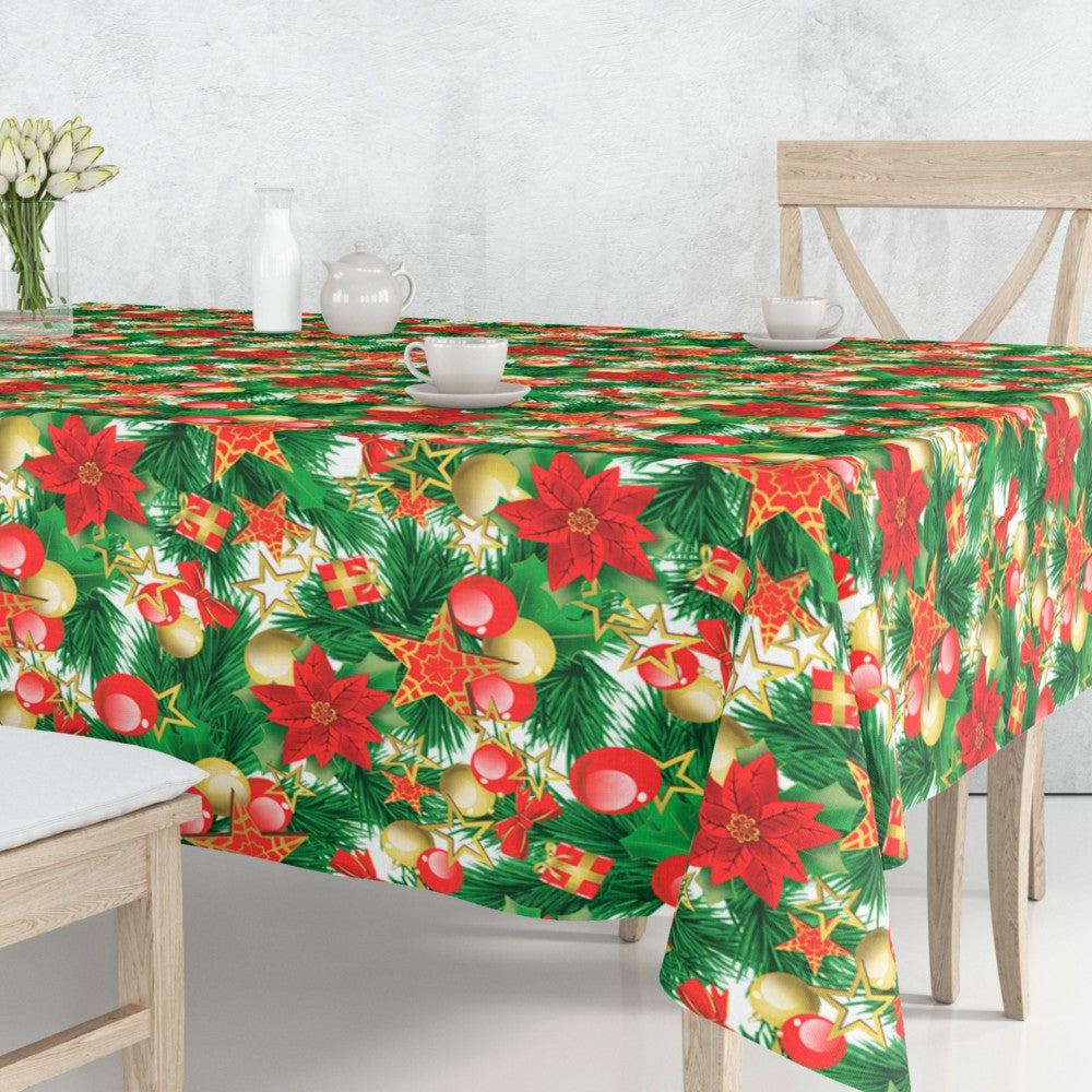 Estrella Christmas Time - Juleakryldug med gran, julekugler, sløjfer og pakker