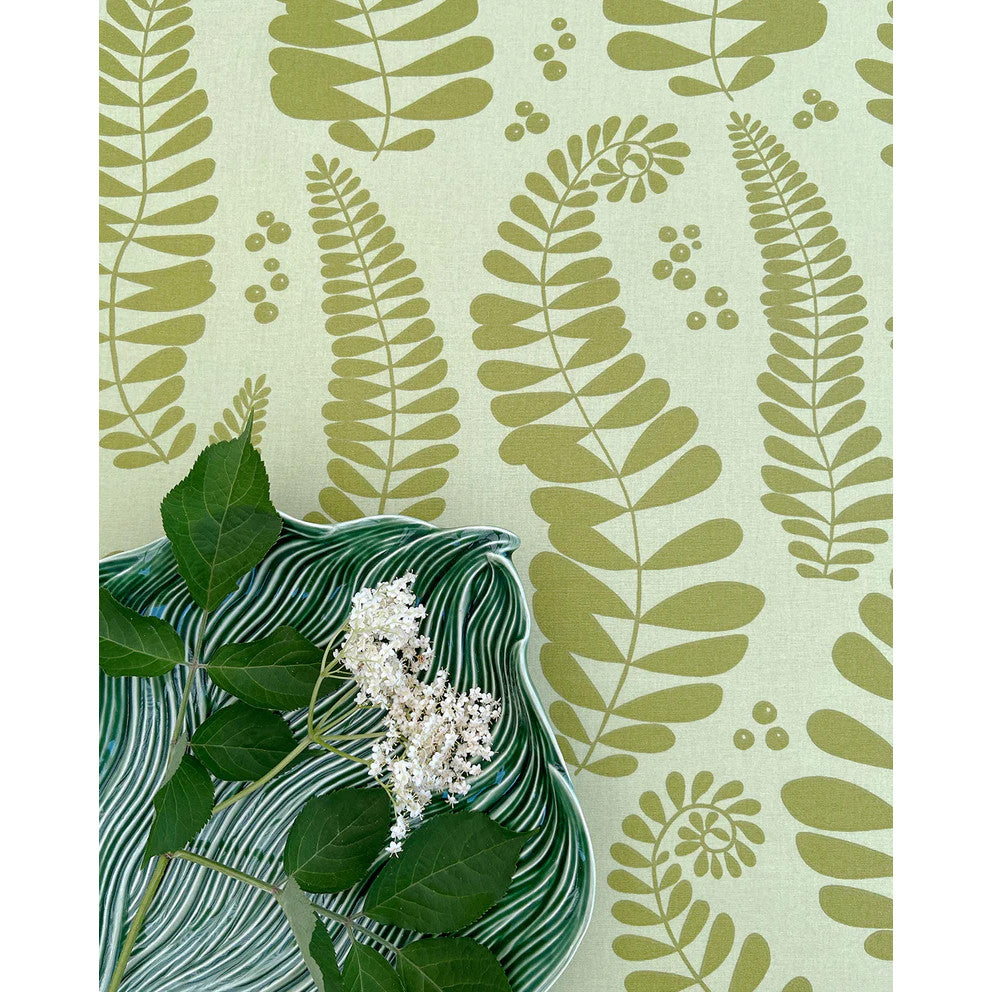 Fern Green - Notes by Susanne Schjerning - akryldug med antiskrid