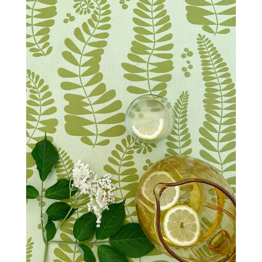Fern Green - Notes by Susanne Schjerning - akryldug med antiskrid.