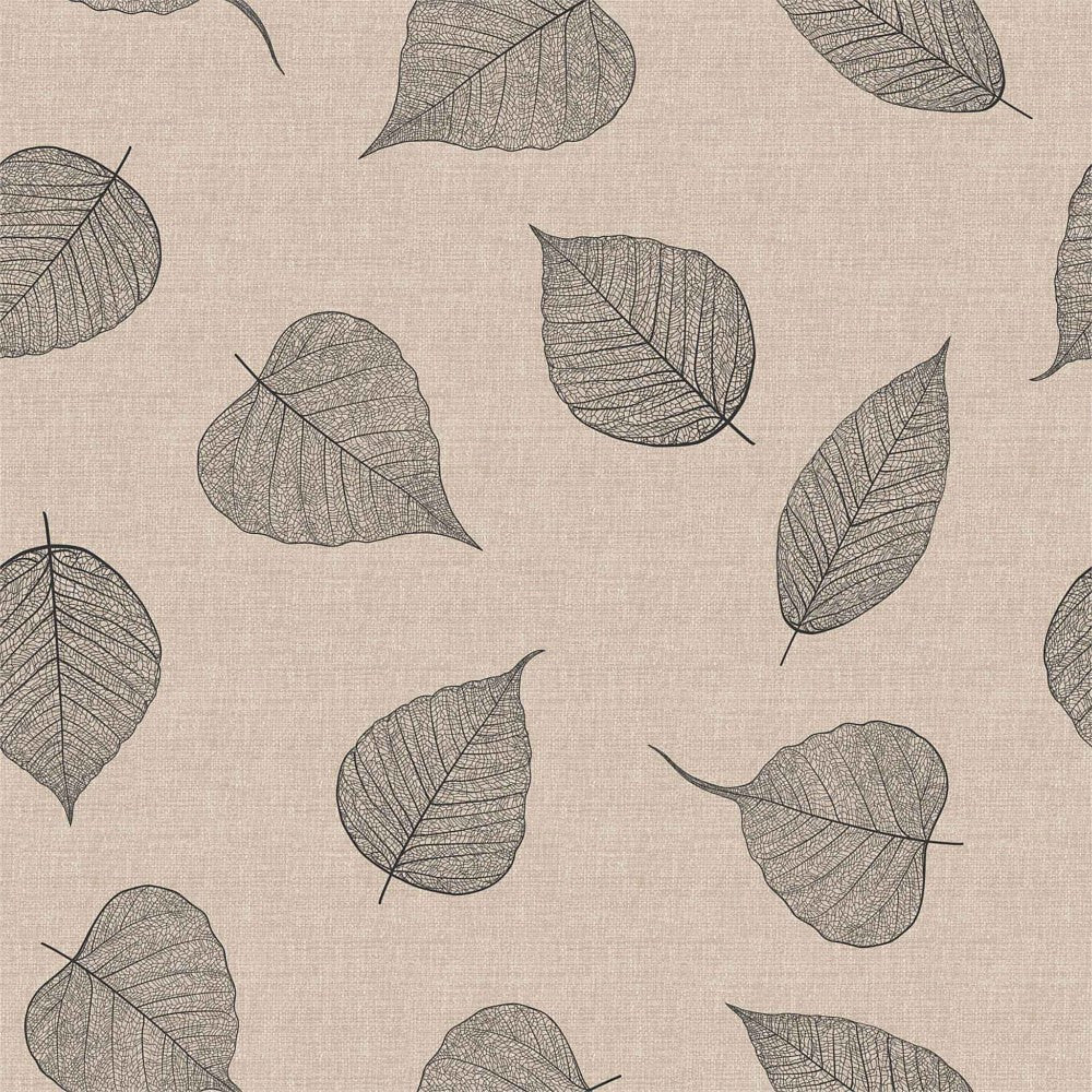 Mønster og farve - Textillia Feuillys Linen - Rund voksdug med elastik