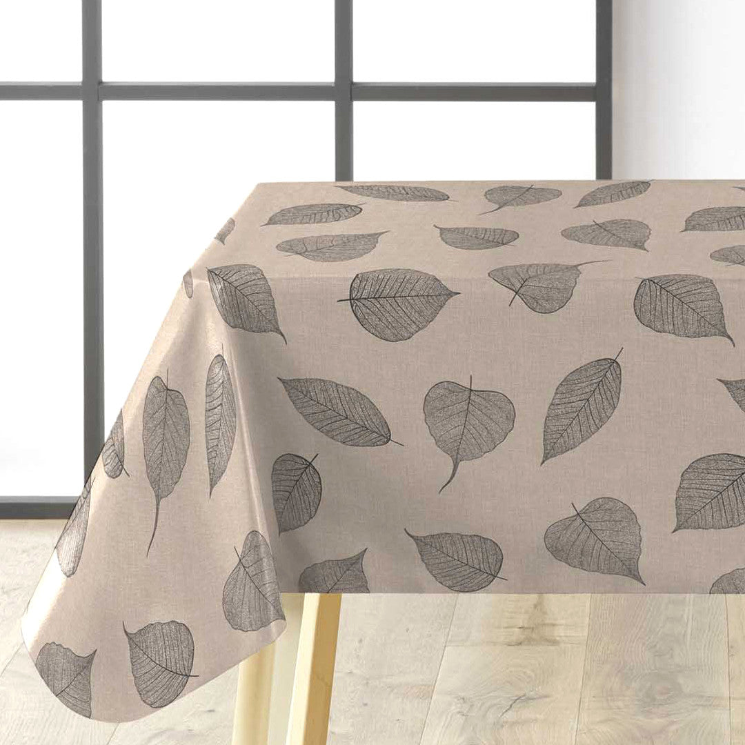 Textillia Feuillys Linen voksdug med naturfarvet bund