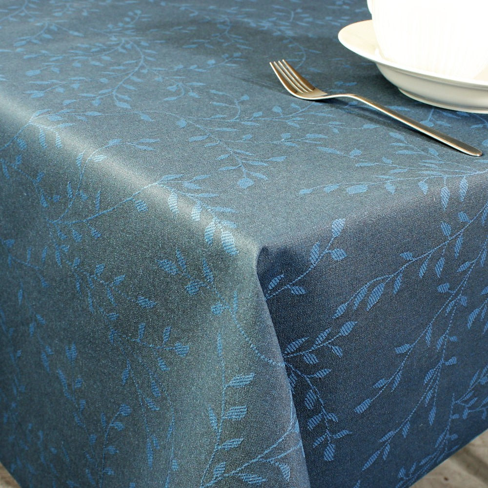 LÆNGDE: 3,0 meter - Finax Blå - Arkyldug med grene og blade 140 cm bred