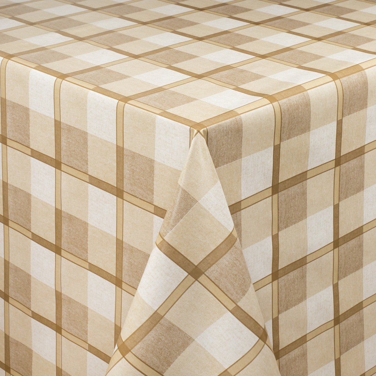 Firkantede Tern I Kvadrater Brun, ternet voksdug