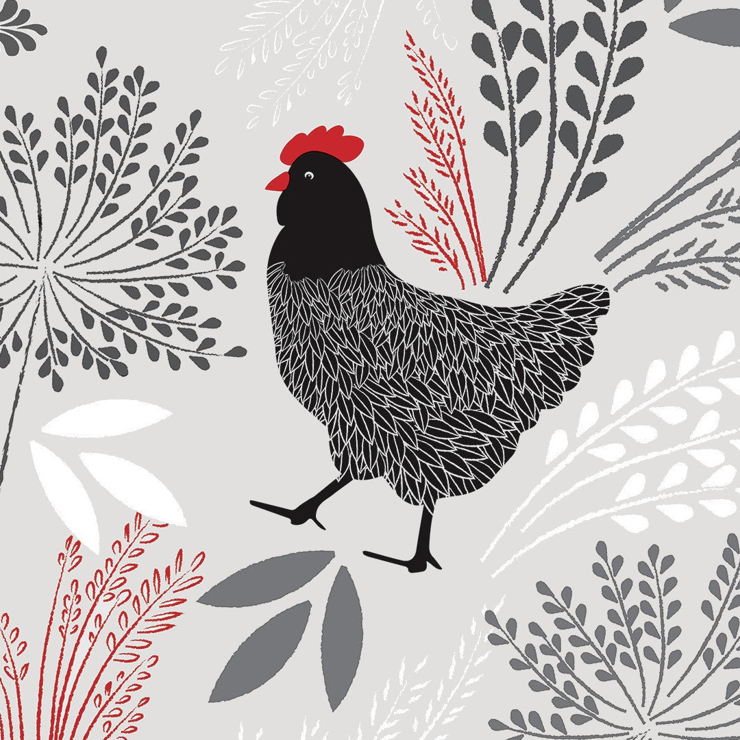 Fjerkræ Flora – Nærbillede høne