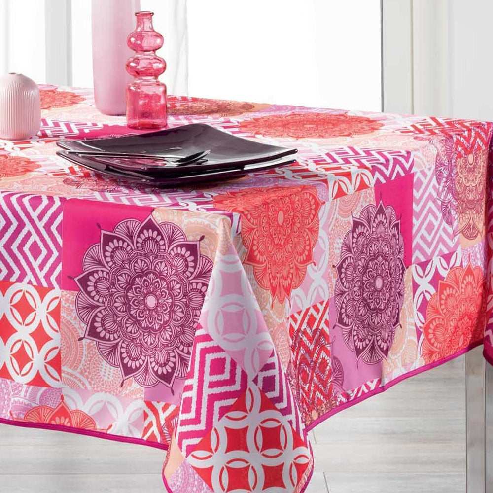 Flamenco Pink, dug med anti-plet - 150 x 240 cm
