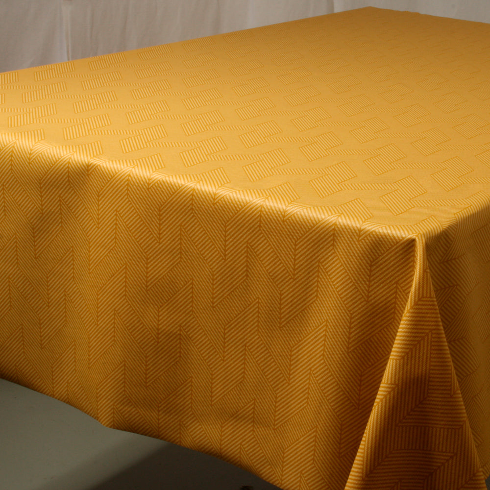 Flare Guld - Akryldug med flot grafisk mønster