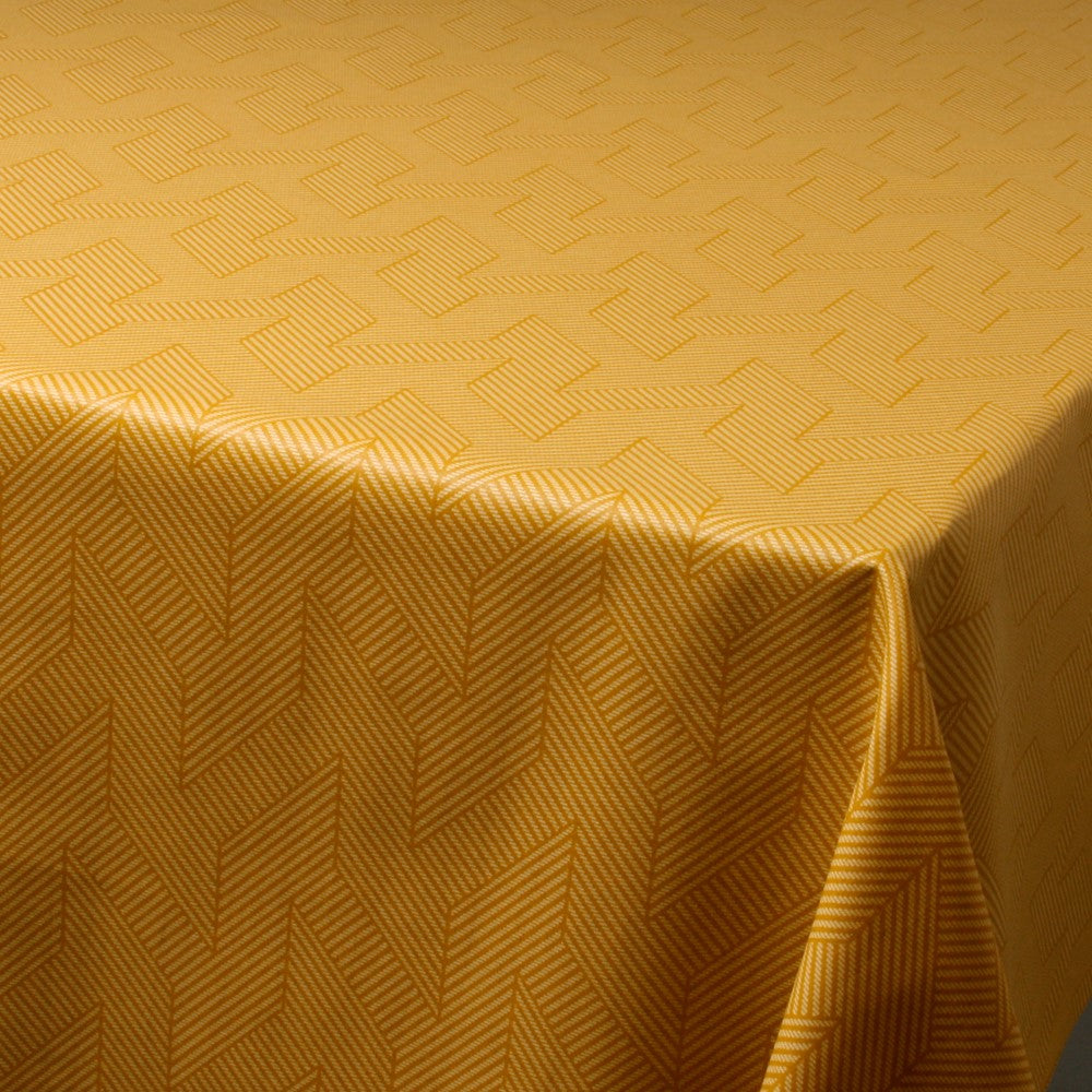 Flare Guld - Akryldug med flot grafisk mønster