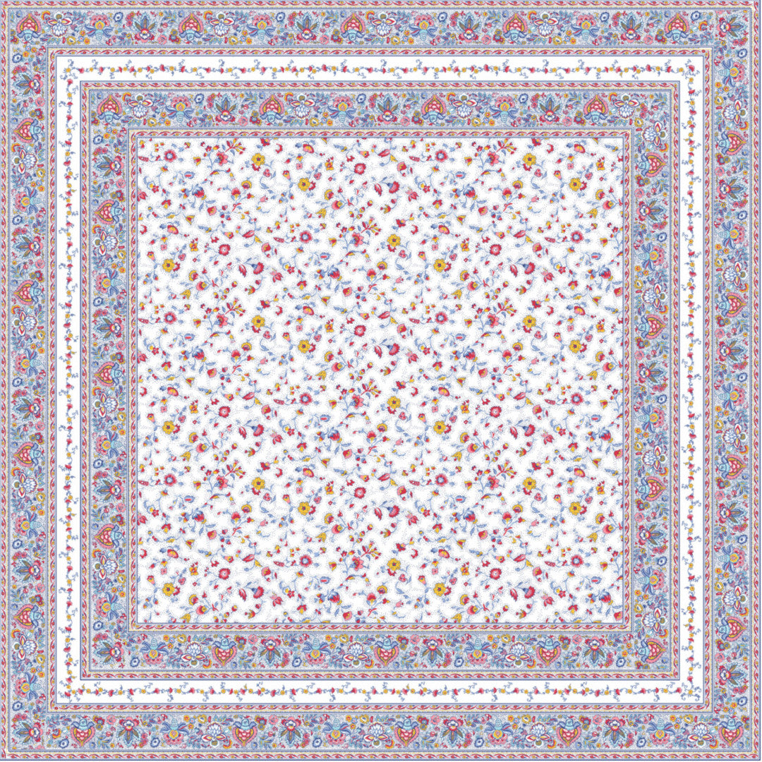 Fleurs Des Champs Multi - Rektangulær provencedug 160 x 250 cm, motiv
