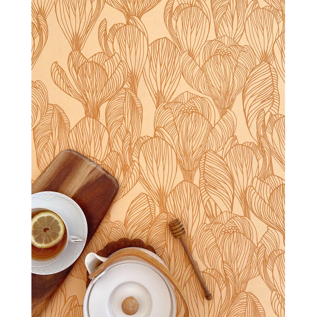 Flora Golden - Notes by Susanne Schjerning - akryldug med antiskrid