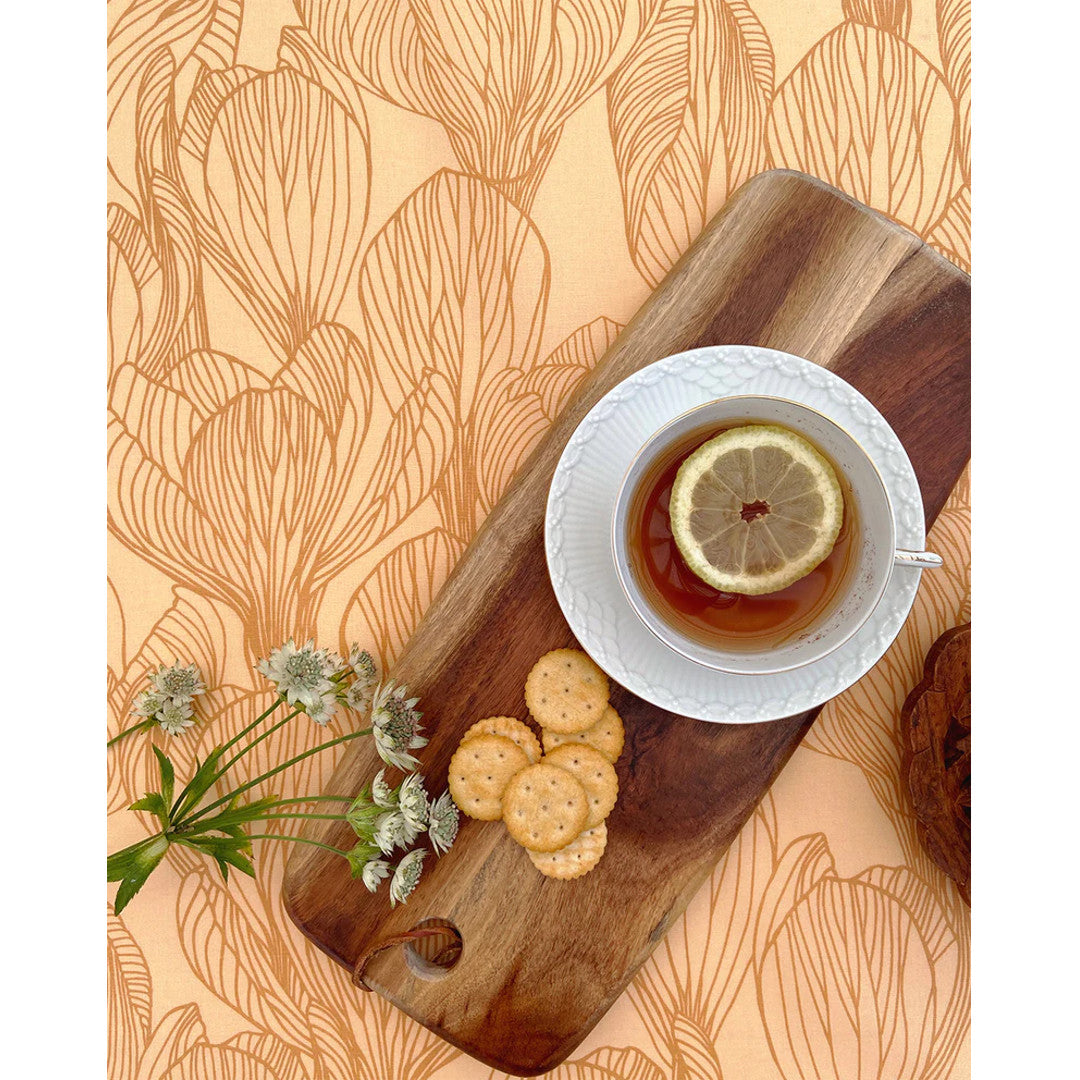 Flora Golden - Notes by Susanne Schjerning - akryldug med antiskrid