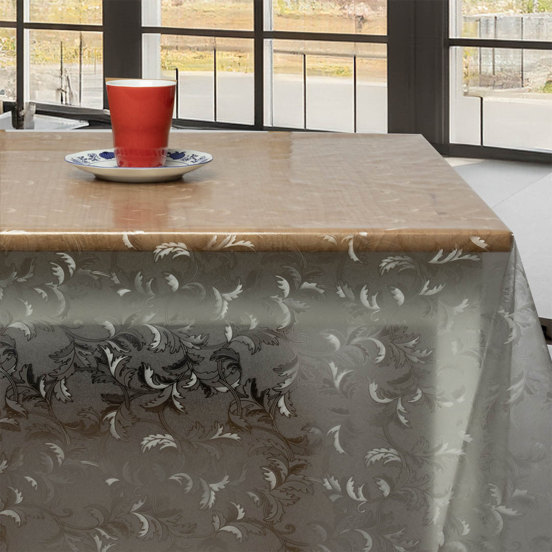 Florence Clear – Gennemsigtig voksdug med elegant bladmønster